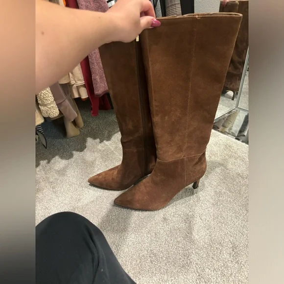 Marc Fisher faux suede knee high boots - Picture 1 of 2